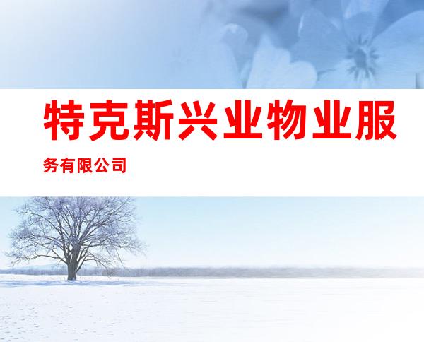 特克斯兴业物业服务有限公司